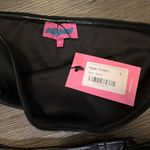 Edikted Black Leather Going Out Mini Dress Photo 10