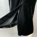 Vintage Velvet Skirt Gathered Waistband Black Midi Straight Michelle Stuart Size 12 Photo 12