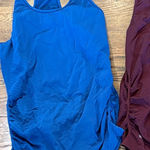 Athleta  BUNDLE of 3 ruched tank tops, Speedlight, S&M Photo 0