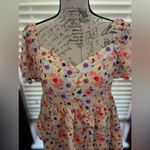 SheIn Floral Print Puff Sleeve Top Photo 3