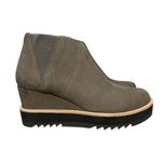 Eileen Fisher NEW $250 Sz 6.5 Women  Caddy Nubuck Leather Chelsea‎ Wedge Boots Photo 2