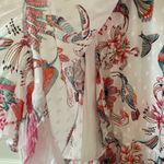 Banjanan Palak Dress Tropical Bird Print XS NEW Birdie Print White Dobby Revolve Photo 2