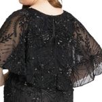 Mac Duggal 5335 Cape Sleeve Beaded Dress, Size 22W, New w/ Tag MSRP $598 Gatsby Photo 5