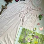 Vintage shadow line floral lace light pink dainty nightgown dress Size M Photo 2