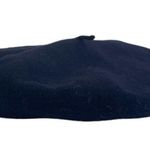 Bearn Authentic French Beret Black Wool Parisian Classic Cap Preppy Hat Cap Photo 2