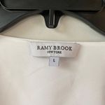 Ramy Brook Ramy Brook Noa Blouse Size Large White Lace Insert Peasant Career Corp Blouse Photo 4