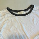 Treasure & Bond White Gray Trim Long Sleeve T Shirt Top Womens XS Photo 5