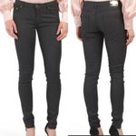 Roberto Cavalli Coated Leopard 5 pocket fit Midrise Skinny Jeans 🆕 42 “Nero” Photo 1