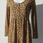 Billabong  Women’s Long Sleeve Leopard Print Casual Romper Photo 0