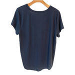 SO  V Neck Top Womens Size XL Blue Short Sleeve T Shirt Soft Loose Fit Tee NWT Photo 7