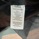 Lulus  Tulle-Proof Black Tulle Beaded Tie-Shoulder Tiered
Mini Dress XL Photo 4