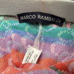 Marco Rambaldi Multicolor Heart Flare Knit Pants Small White Photo 7