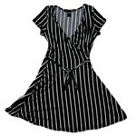 Rebel Sugar M  Black White Striped Stripes Women’s Casual Feminine Midi Slip Dress Photo 0