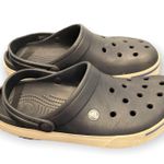 Crocs Classic Blue White Slip On Comfort Clog Shoes Photo 3