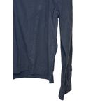 Gap  Women's Top 1/4 Front Button Long Sleeve Banded Collar Blouse Blue XL NWT‎ Photo 1