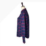 J.Crew  Shirt Women 2 Blue Red Plaid Long Sleeve Button Down Flannel preppy Photo 5