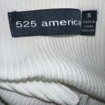 525 America  Revolve White Ribbed Knit Off The Shoulder Short Sleeve Top EUC Sz S Photo 5