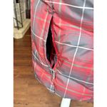 Eddie Bauer  Plaid Goose Down‎ Insulated Puffer Vest Small Red Tartan Photo 2