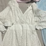 Japer white romper/dress size small Photo 6