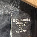 Valerie Stevens Women’s XL Black Leather Blazer Jacket 2 Button Mob Wife Y2K 90s Photo 8