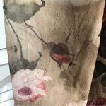 R & M Richards vintage 80s rose print pink green sheer lace bolero top sz 6 P Photo 5