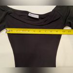 ZARA  Black Mesh Body Suit‎ Rounded neck Long Sleeves, size Medium M Photo 3