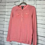 Lauren Ralph Lauren Coral Pink Button Blouse Longsleeve S Y2K Preppy Slim Fit Photo 7
