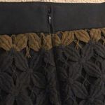 Loft  Black and Olive Striped Skirt, size 2 Photo 4