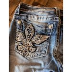 Miss Me Bermuda Denim Jean Shorts Women 28 Embellished Western Cowgirl Grunge Photo 10