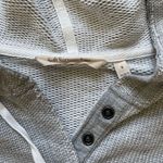 Soft Surroundings Soft‎ Surroundings Gray French Terry Just Beachy Hoodie Sweatshirt S 3/4 Sleeve Photo 1