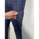 J.Jill  Women's Dark Wash Stretch Cargo Jeans Size 16 Photo 2