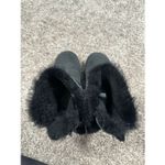 UGG  Arielle Bailey Fur Bow Short Boots black winter sheepskin furry women’s 7 Photo 6