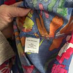 Sugar Lips Esby Floral Strokes Marisol Tiered Mini Dress Size XS Blue Multicolor Pink Photo 4