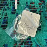 Free People NWT Hilary Printed Top Green Smocked Floral Blouse Size XS Boho Photo 6