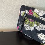 Vera Bradley EUC  Black Pink Green Wallet Purse Clutch Floral Print Photo 3