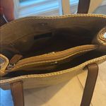 Vintage G H Bass & Co. Tan Woven Handbag Bag Photo 3