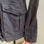 J.Crew  Cotton Utility‎ Jacket XS Equestrian Barn Charcoal Gray Twill Chore Coat Photo 7