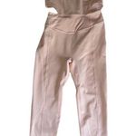 Free People Movement Jumpsuit Small Light Pink Cutout Active Back It Up Bodysuit Photo 3