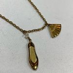Vintage Gold Ballet Pendant Chain Necklace Photo 9