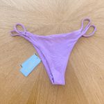 L Space Bikini Bottom Medium Jewel Purple Wilder Double Strap Summer Beach Swim‎ Photo 1