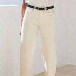 AYR The Beat Drop Jeans Barrel Leg in Straw Hat Cream Tan 34 Neutral Minimalist Photo 0