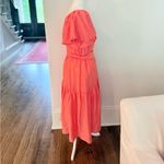 Current Air One Shoulder Midi Dress size S Orange creamsicle color Photo 11