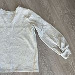 Ann Taylor  Sweatshirt Womens Medium Floral Embroidered Gray Photo 11