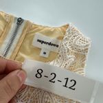 superdown  Dress Womens Medium Patty High‎ Neck Crochet Lace Mini Photo 5