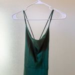 Alice + Olivia  Montana Cowl Neck Slip Gown Maxi Dress Deep Emerald Green Sz 8 Photo 4