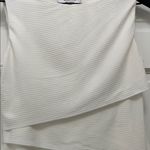 Bailey44 Bailey / 44 White Fitted Asymmetrical Layered Sleeveless Blouse - Size Medium Photo 3