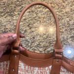 Bradford Exchange Patriotic USA Flag Tote Bag Stars Stripes Americans Brown Photo 9