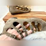 Frye Sienna Buckle Ballet Flat in Taupe Suede Size 6.5 Photo 10