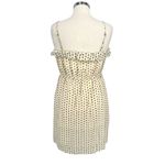 J.Crew  Silk Ink Dot Printed Mini Dress Ivory Cream Black Size 6 Photo 6
