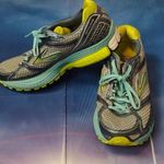 Brooks - ghost 6 lime green gray blue shoes size 8 Photo 0